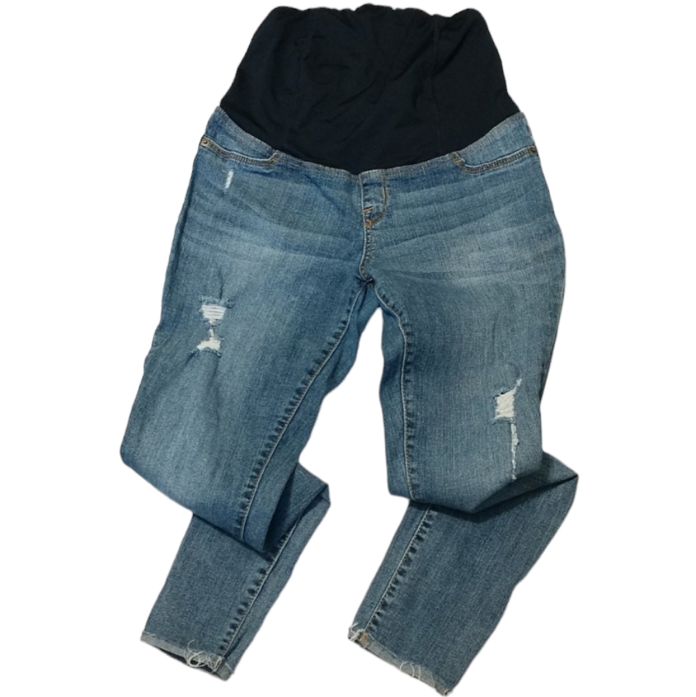 Isabel Maternity Skinny Distressed Jeans sz 4 - Picture 1 of 7